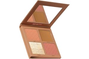 BEAUTY BAY First Light Face Palette All In One - 4 Shade Highlighter, Bronzer & Blush Powder Face Palette - Blendable, Buildable Makeup For Customisable Glow - Travel Friendly - Vegan Cruelty Free