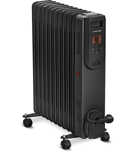 Taurus Dakar Radiateur Bain D'Huile 1500W - 7 Éléments, Thermostat, 3 Niveaux Puissance