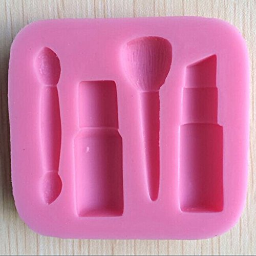 Karen Baking Schöne und Fashion Makeup Tools Form 3D Silikon Backform für Kuchen-Fondant Dekorieren - 5