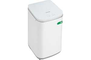 HAVA Portable Washing Machine, 3 kg Capacity Mini Washer & Spin Dryer, Fully Automatic with 8 Wash Programs, Hot Wash Options & Upward Drainage, Space Saving for Apartments, Dorms, and RVs