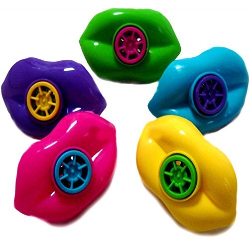 German Trendseller® - 8 x Bunte Sirenen Lippen l Heuler l Mitgebsel ┃ Party ┃ Kindergeburtstag