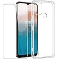 SDTEK Custodia Compatible con Nokia C21 Plus, Case Copertura Gel 360 + Pellicola Protettiva Vetro Temperato Cover