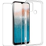 SDTEK Custodia Compatible con Nokia C21 Plus, Case Copertura Gel 360 + Pellicola Protettiva Vetro Temperato Cover
