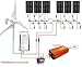 Produktbild 1300 W Solar & Gird ab PV System für Ladekabel 24 V Akku: 400 W WIND GENERATOR + 6 150 W Solarzellen + Hybrid Turbine Controller + 1,5 kW 24 V Inverter für Netzteil in PV Home, Auto, Boot, Caravan Wohnmobil-Business