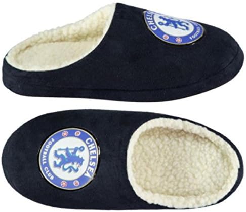 Chelsea FC New Coach Junior Football Slippers (UK Shoe Size 5-6)
