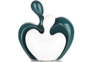 XMGZQ Statua di Coppia Bianca e Blu,Regali di Coppia per la Casa,Regalo per Anniversario Coppia,Regali di Coppia Divertenti,Decorazioni Soggiorno Moderno,Centrotavola Design,Centro Tavola Matrimonio Sposi