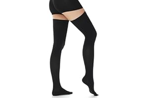 Ailaka 20-30 mmHg Kompressionsstrümpfe für Frauen und Männer, Geschlossenen Zehen Oberschenkellang für bessere Durchblutung, bei schweren & müden Beinen