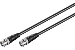BNC-kabel 5 m, BNC-kontakt till BNC-kontakt, RG59 koaxialkabel