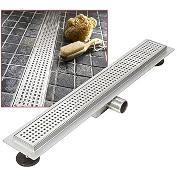 600mm x 70mm Stainless Steel Long Rectangular Wetroom Drainage System ...