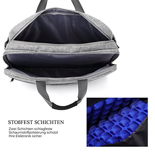 CoolBELL 17 3 Zoll Laptop Tasche Multi-Fach Messenger Bag Business Aktentasche Wasserdicht Nylon Computer Umh  ngetasche f  r Laptop   Ultrabook   Mac