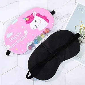 Prezzie Villa Pack of 1 Random Design Superhero Eye Cover, Cute Sleeping Mask Lightweight Eye Mask Eye Shade Soft Plush Blindfold for Boys Men