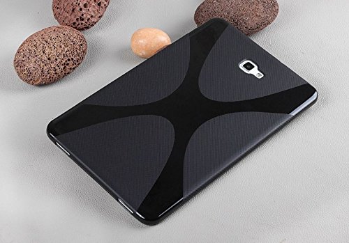 Hülle für Samsung Galaxy Tab A 10.1 SM-T580 T585 Zoll Schutzhülle Etui Tablet Tasche Smart Cover T580N T585N (Schwarz) NEU