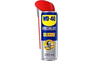 WD-40 Specialist Silicone Spray Lubricant 250ml Can - Versatile All-Weather Protection for Extended Tool Life, Repels Moisture, Dust, and Grime - Smart Straw Applicator Included