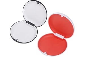SKDFHOD 2 Pezzi Porta Apparecchio Denti, Caso per Dentiera, Porta Dentiera, Scatola per Protesi, Custodia Apparecchio Denti, Scatola Ortodontiche, Resistente e Facile da Pulire, per aligner