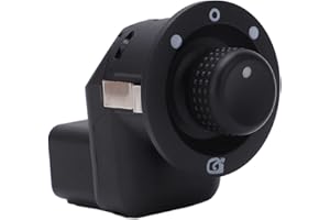 Akozon Commutateur de Rétroviseur Latéral électrique, 8200676529 Bouton de Commande de Rétroviseur électrique Remplacement pour Clio MK4 2012‑