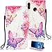 Produktbild Hülle für Huawei P Smart 2019, Cover Brieftasche Case mit KunstLeder Geschäftshülle Flip Wallet Schutz-Hülle mit Kartenfach Kredit Geldklammer Hülle Etui im 3D Paint Muster für Huawei P Smart 2019