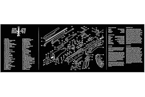 KODENOR AR15 AK47. Pulizia della Pistola Tappetino di Gomma con Parti Diagramma Istruzioni Armaturers Bench Mat Mouse Pad for G 1911 Beretta 92 HK ussp.
