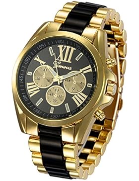 alpen Herren Fashion Römische Zahl vergoldet Quarz Analog Display Armbanduhr