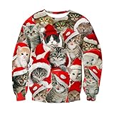 Aufmerksamkeit: Neuheits-hässliche WeihnachtsSweatshirts sind amerikanische Größe. Wählen Sie größere Größen, wenn Ihre Größe die gleichen wie die flache Maßgrößentabelle sind.