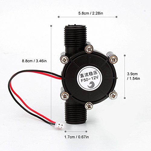 Yosoo DC Wasser Turbine Generator Wasser 12V DC 10W Mikro-Hydro Wasser Aufladen Tool - 9