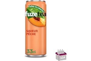 WINE AND MORE FuzeTea - Thé Glacé Pêche Intense - 24 x 33 cL