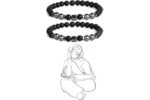 AOSEAHESS Anti Varicose & Swelling Anklet, Anti-swelling Black Obsidian Anklet, Magnetic Therapy Ankle Bracelet, Adjustable Weight Loss Magnet Anklet (2PCS)