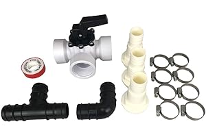 well2wellness® Pool Bypass Set 15 Pieces for Solar Heating, Pool Heating and Heat Pump