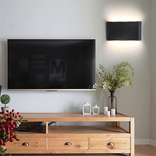 Lightess 12W Moderne LED Wandleuchte Außenwandleuchte Außenwasserdichten Outdoor-Wandleuchten quadratische Form Gartenbeleuchtung Balkon Gang Wandlampe Nachttischlampe, warmes Weiß（Der Hauptbereich der Verwendung sind Indoor und Outdoor） - 5