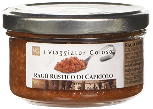 Il Viaggiator Goloso, Sugo Ragu' Rustico di Capriolo - 3 pezzi da 150 g [450 g]