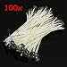 Produktbild 100pcs 15cm Wachskerze Baumwolle Dochte mit Metall Sustainer