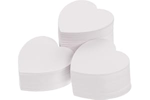 MIXTEACH 600 Pcs Small Heart Cutouts White Paper Heart 2 Inch Heart Shape Card Paper Heart Confetti Valentine’s Day Heart Die Cut for Classroom Bulletin Board Decor Kids’ Love and Peace School Craft Projects
