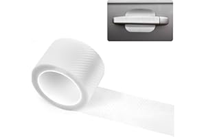BJBJJIU Auto Einstiegsleisten Schutzfolie Aufkleber, 7cm x 10m Auto Einstiegsleisten Kohlefaser Aufkleber, Klar Schutzfolie Aufkleber für Stoßstangenschut (7CM bis 10M)