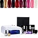 Bluesky 10 Colour Nail Gel Polish Starter Kit Salon Quality, Deluxe Accessories Pack, + 36W UV White Lamp, Includes 10 Bluesky Gel Colours - 03, 08, 09, 15, 18, 19, 22, 24, 25, 27