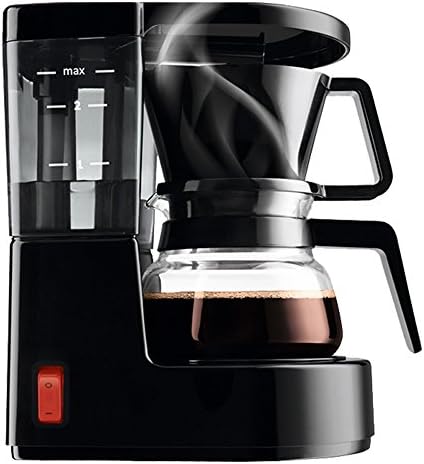 XIA Coffee Pot Glass Black White 350ml 500W Drip Espresso Maker Semi-automatic Commercial ( Color : Black )