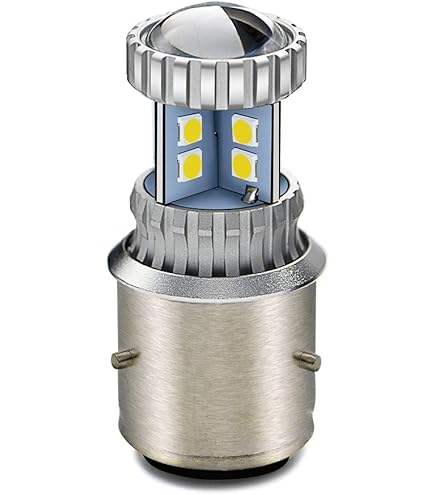 Ruiandsion BA21D base Ampoule LED 6V Super Bright Jaune Orange 5730 17SMD Chips Ampoule LED pour Moto-phares (Pack de 1 Ruiandsion BA21D base Ampoule LED 6V Super Bright Jaune Orange 5730 17SMD Chips Ampoule LED pour Moto-phares (Pack de 1