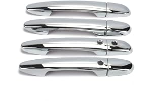Dreamseek 8 pcs Door Handle Cover for Mazda 2 3 6 CX-3 CX-5 CX-9 2009-2021 Exterior ABS Molding Protector Chrome Trim w/Two Smart Keyhole