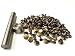 Produktbild 100 Metall 10mm Messing Rund Kuppel Kopf Niet Bolzen + Werkzeug für Punk, Stein, Biker Mode
