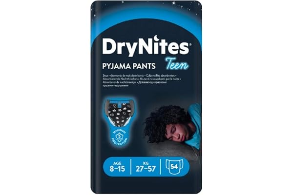 Huggies DryNites Boy's Pyjama Pants, 8-15 ans (54 couches)