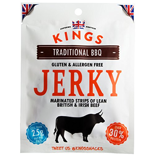 Kings Elite Snacks Traditional BBQ 350g BBQ tradicional Carne seca 350g