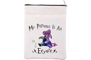 BAUNA Housse de livre Donkey Lovers « My Patronus Is Bourriquet » - Pochette zippée (Patronus E BM)