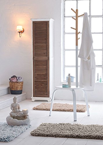 miaVILLA Zimmerbrunnen Buddha mit Teelichthalter Polyresin Weiß Höhe 38 cm - 5