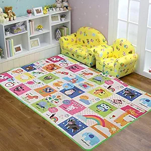 Generic Super Double Sided Water Proof Baby Mat Carpet Baby Crawl Play Mat Kids Infant Crawling Play Mat Carpet Baby Gym Water Resistant Baby Play & Crawl Mat(Size - 4 Feet X 6 Feet)