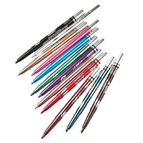 Vovotrade 12 Stück bunte Frauen Lidschatten Langlebig Eyeliner Make-up kosmetische Werkzeuge - 2