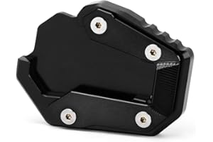 Modeer Support de moto compatible avec CRF1100L Africa Twin 2020-2023 - Béquille latérale - Coussinets d'extension - Plaque d'appui - Pédale CRF 1100 L - Accessoires (Noir)