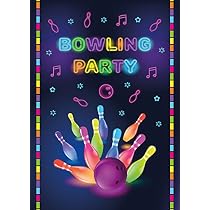Invito festa di compleanno bowling Modello Canva per invito compleanno spazio stampabile e stampabile, scaricabile e digitale per ragazzo o ragazza di 6 anni SB1 - Italia