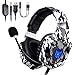 Price comparison product image ONIKUMA PS4 Gaming Headset Xbox One Headphones with RGB LED Light Noise Canceling Mic for Nintendo Switch Xbox One S PC Smartphones Laptop Computer (K8 Camouflage)
