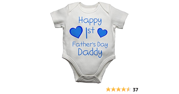 personalised fathers day baby vest