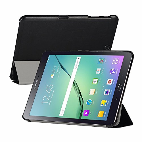 EasyAcc Samsung Galaxy Tab S2 9.7 Hülle Case Tasche mit Standfunktion Auto Wake up Sleep PU Leder hüllen für Samsung Galaxy Tab S2 9.7 (9.7 Wi-Fi SM-T810 / LTE SM-T815) Smart Cover mit Auto Sleep Wake up / Standfunktion (Schwarz, Kunstleder, Ultra dünn) - 8