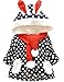 KKia Baby Girls Cute Rabbit Ears Hooded Polka Dot Print Winter Warm Coats Jackets Outerwear