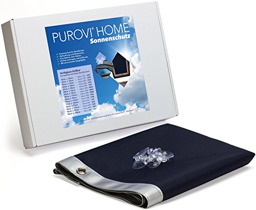 Purovi® Thermo Sonnenschutz für Dachfenster | verschiedene Größen | UV Schutz | 94 x 114cm kompatibel Velux 608 / S08 - 2